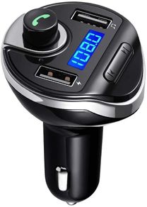 FM Transmitter,T20 Wireless Bluetooth Car Charger Car MP3 Player Radio Adapter Handsfree Car Kits Universal Car Charger with USB Ports