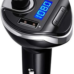 FM Transmitter,T20 Wireless Bluetooth Car Charger Car MP3 Player Radio Adapter Handsfree Car Kits Universal Car Charger with USB Ports