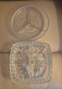 Glass serving dishes