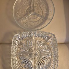 Glass serving dishes