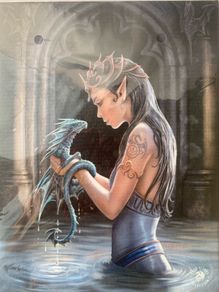 Anne Stokes canvas 10x8inch