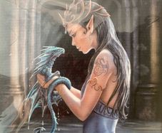 Anne Stokes canvas 10x8inch