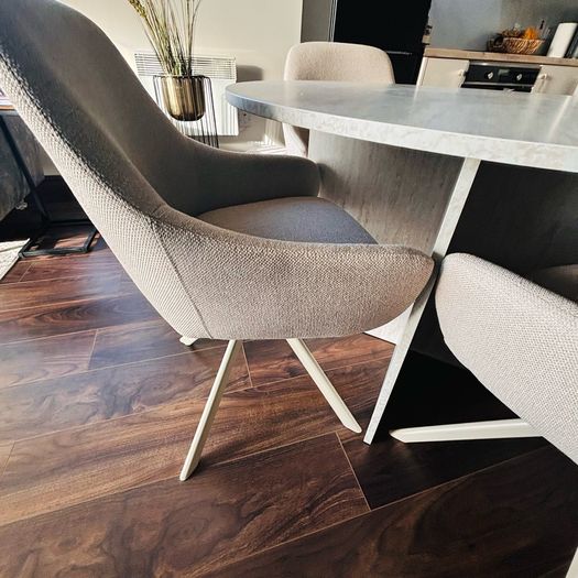 Dining table and 4 chairs .