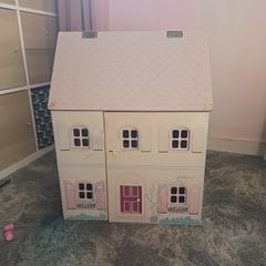 Large Wooden Dollhouse with Furniture & Accessories