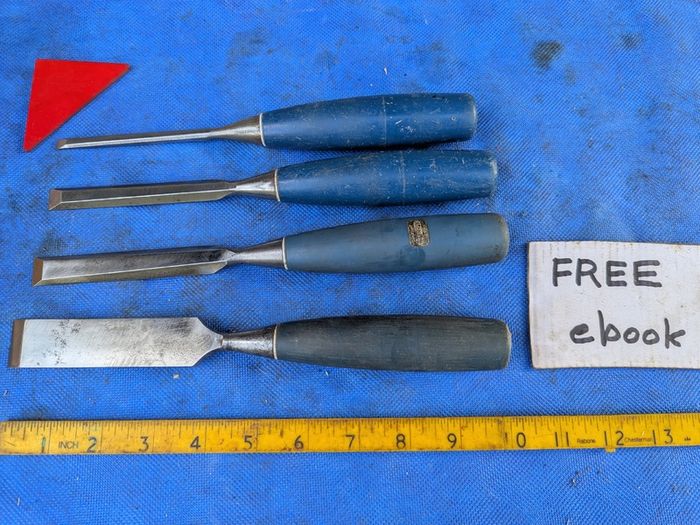Four Stanley Chisels