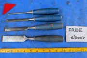 Four Stanley Chisels