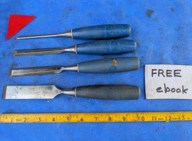Four Stanley Chisels