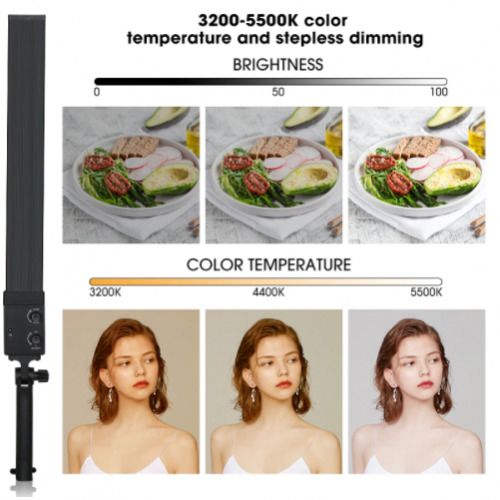 45111 2x 188 Led Photo Studio Dimmable Fill Light