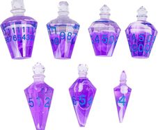 D&D Dice Set - Beholder's Gaze "Alchemist's Hoard" (Purple)