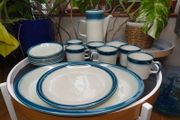 Vintage Wedgwood Blue Pacific Oven to Table Set