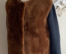 Majestic Filatures Faux Fur/Cotton Coat Size Uk12 Nwt