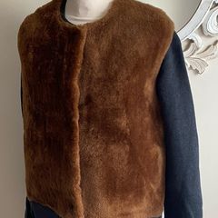 Majestic Filatures Faux Fur/Cotton Coat Size Uk12 Nwt