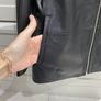 Danish designer womens brand Pieszak black lambs luxury leather jacket BRAND NEW Image 4