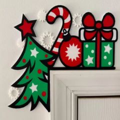 Christmas door corner decoration