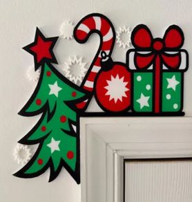 Christmas door corner decoration