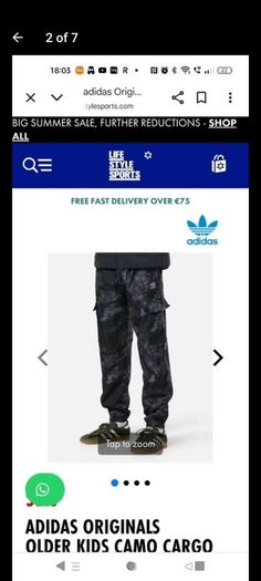 Adidas cargo bottoms brand new
