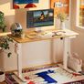 Electric Standing Desk Height Adjustable 120 x 60cm, Sit Stand Desk with 4 Memory Smart Pannel for Home Office with Splice Board Image 9