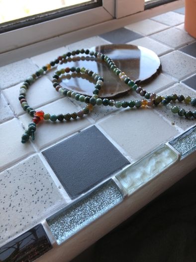 Natural Agate prayer beads