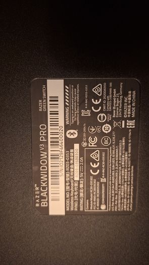 Razer Black widow V3 pro