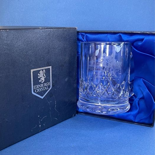 Edinburgh Crystal Rugby Etched Tankard