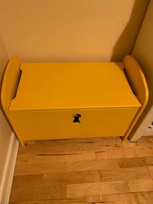 IKEA toy chest yellow