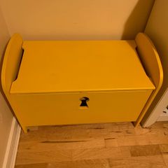 IKEA toy chest yellow