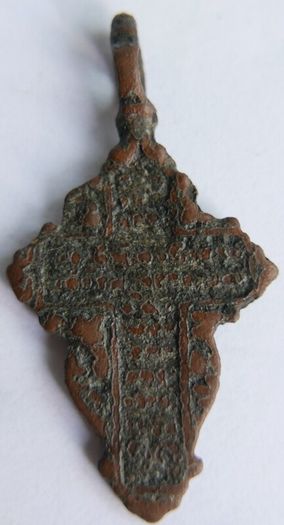 Antique 1700/1800's Crucifix  Orthodox Old Believers pectoral Cross pendant