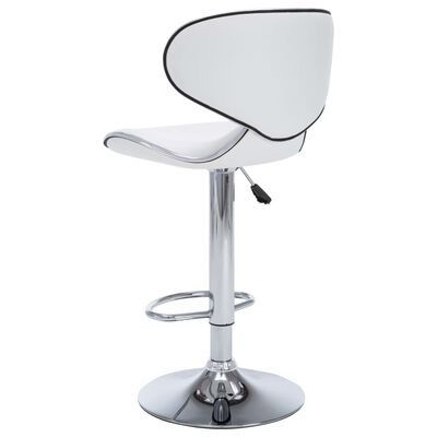 NEW SALE | Bar Stools 2 pcs White Faux Leather