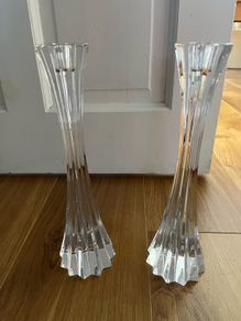 Tipperary crystal candle holders x 2