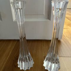 Tipperary crystal candle holders x 2