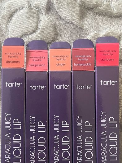 Tarte maracuja full coverage juicy liquid lipsticks BNIB see pictures for shades