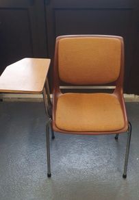 Vintage 1970s Style Writing Tablet Chairs Retro mid century Adult size