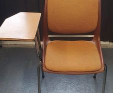 Vintage 1970s Style Writing Tablet Chairs Retro mid century Adult size