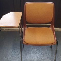 Vintage 1970s Style Writing Tablet Chairs Retro mid century Adult size