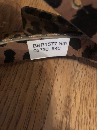 Betsey Johnson ladies leopard print belt size small brand new