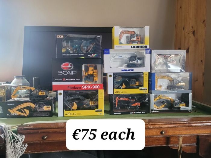 diecast excavators construction 1/50