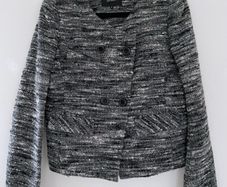 Isabel Marant White and Black Buckle Jacket