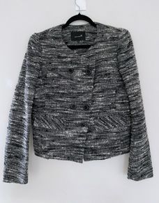 Isabel Marant White and Black Buckle Jacket