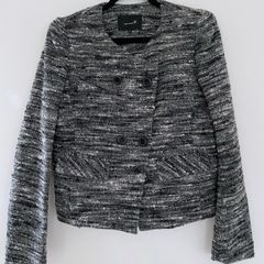 Isabel Marant White and Black Buckle Jacket