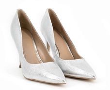 Guess Stiletto high heel shoes sparkly silver FL6BN2LEL08-SIL  New & boxed RRP 125 euro size UK 3.5 and UK 6