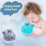 Baby Bath Toys,Whale Spray Swimming Pool Toy,Four Water Spray Patterns,Baby Light Up Bath Tub Toys,Waterproof Design Fun Bath Toys,Smooth Body Safety, Baby Toys for 0-6 Months,1,2,3,5 Years Image 3