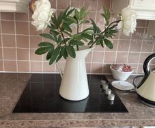 jug with flowers