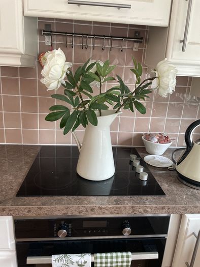 jug with flowers