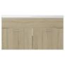 Sink Cabinet with Built-in Basin Sonoma Oak Chipboard Image 7