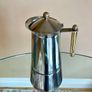 Vintage 80's Tracanzan Large Moka Coffee Pot "Uanita" Gold Series, Italy Image 3