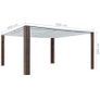 Gazebo with Roof Poly Rattan 400x400x200 cm Brown and Cream Image 4