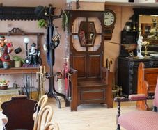 Antique Arts & Crafts Oak Hall Stand