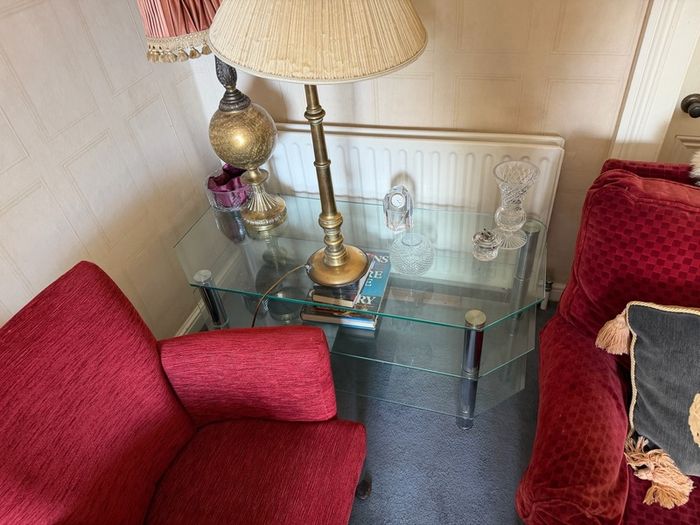 glass tv stand for free