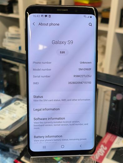 Samsung Galaxy S9 64GB Factory Unlocked Black