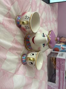 Beauty and the Beast Mrs Pots and Chip set